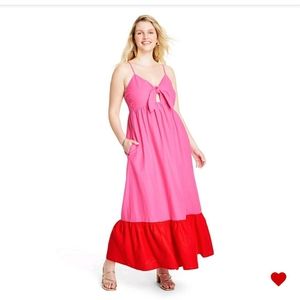 Tabitha Brown x Target Women's Sleeveless Tie-Front Midi Dress